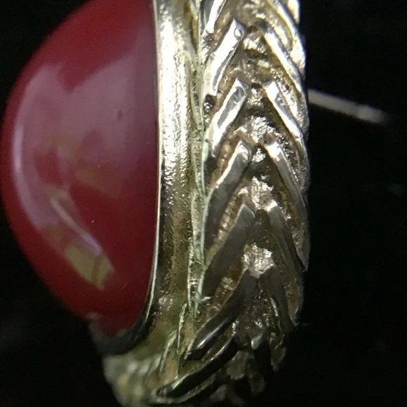 Givenchy Elegant Red and Gold Earrings - Picture 8 of 13